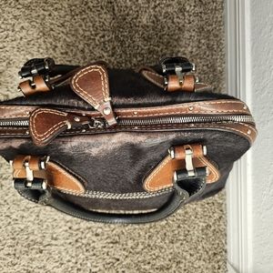 True Religion Leather & Pony Hair Tote